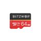 BlitzWolf® BW-TF1 - Class 10 Micro SD-Karte mit Adapter, 64GB